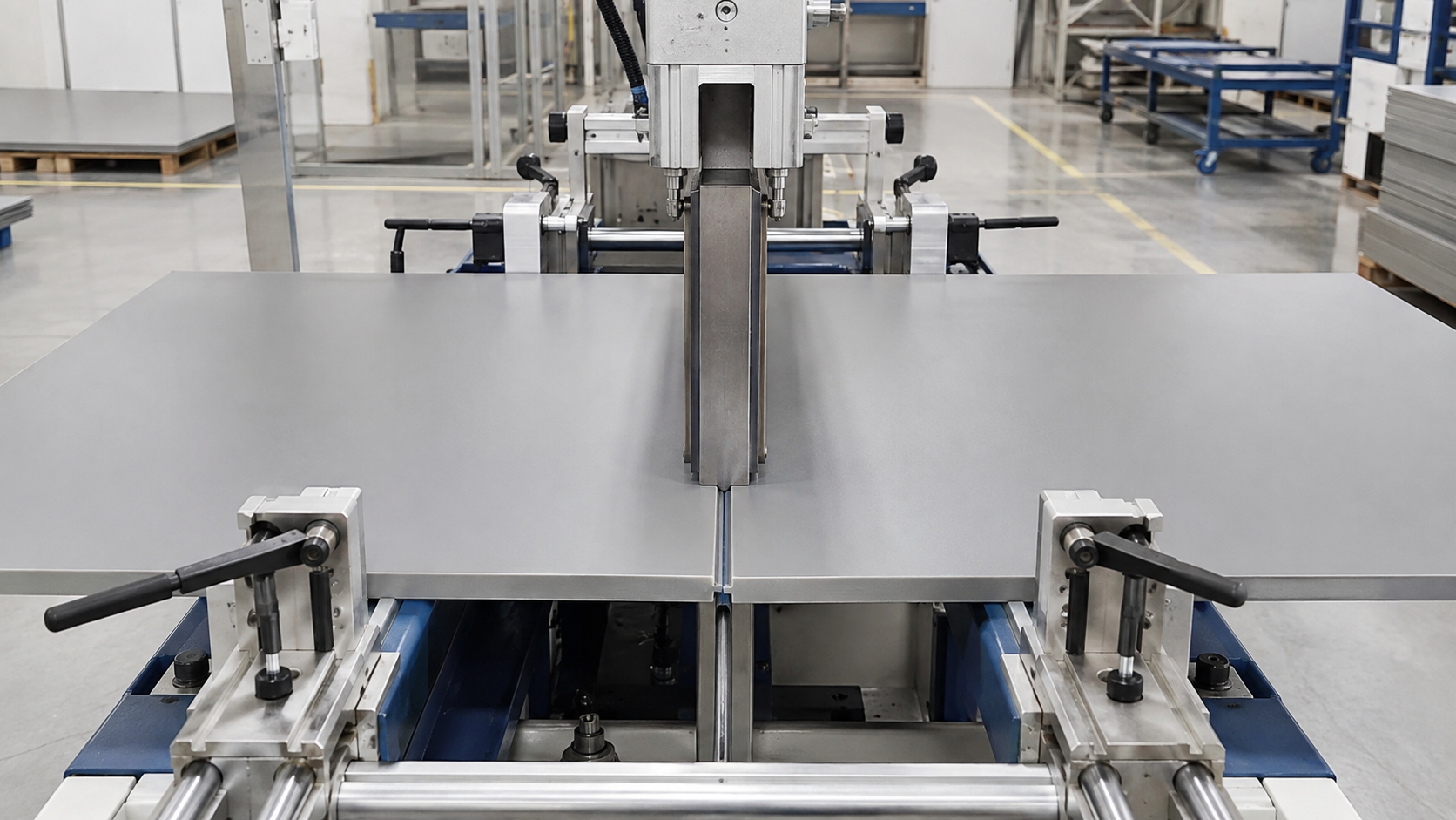 Heated tool butt welding of large PPH sheet panels